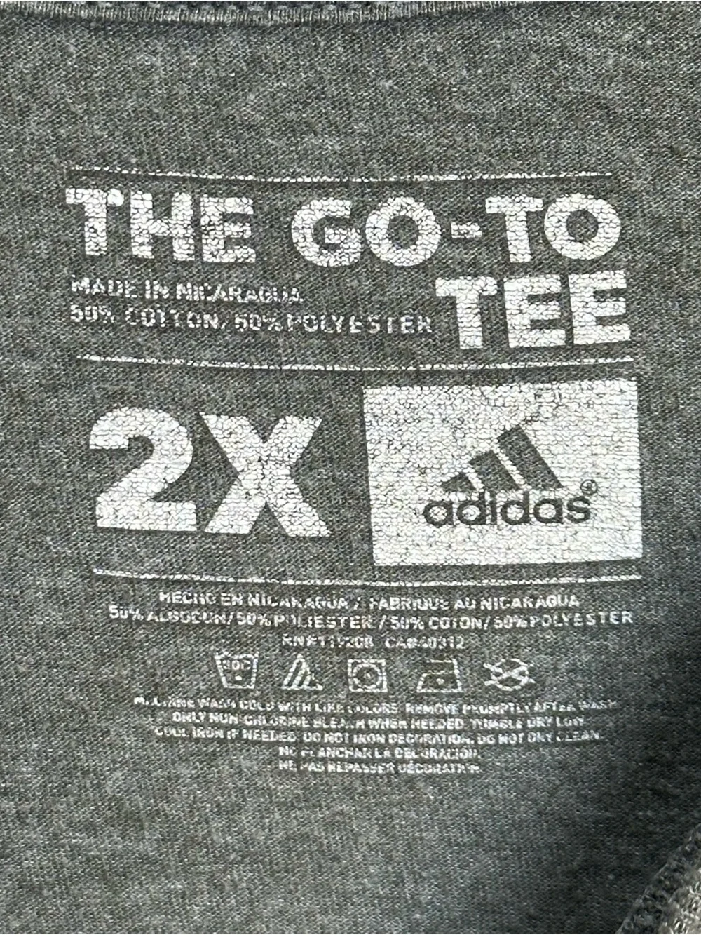 Adidas Golden State Warriors 2015 NBA Champions T-Shirt Men’s 2XL Gray